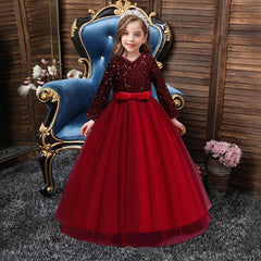 Girls Fashion Cotton Sequin Dress Kids - TOYCENT 