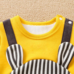 Cartoon Warm Cotton Baby Autumn Jumpsuit - TOYCENT 