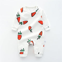 Baby Jumpsuit Spring And Autumn Cotton Baby Romper Romper Long-Sleeved Thin Spring Baby Clothes Bag Fart Clothes Spring Clothes - TOYCENT 