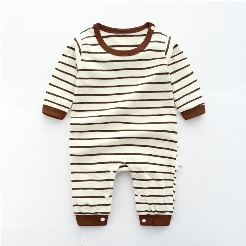 Baby Jumpsuit Spring And Autumn Cotton Baby Romper Romper Long-Sleeved Thin Spring Baby Clothes Bag Fart Clothes Spring Clothes - TOYCENT 