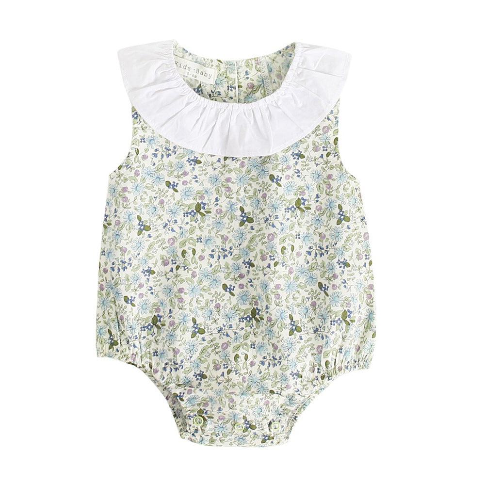 Cotton Romper Floral Baby Romper - TOYCENT 