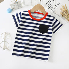 Children's Short-sleeved T-shirt cotton Baby Half-sleeved Bottoming Shirt - TOYCENT 