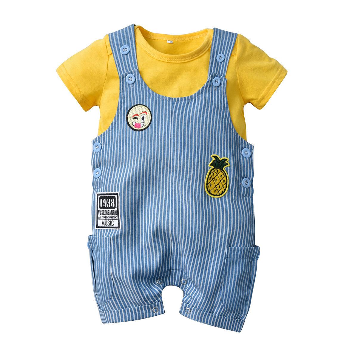 Summer Korean Unisex Cotton Short-sleeved Baby Boy - TOYCENT 