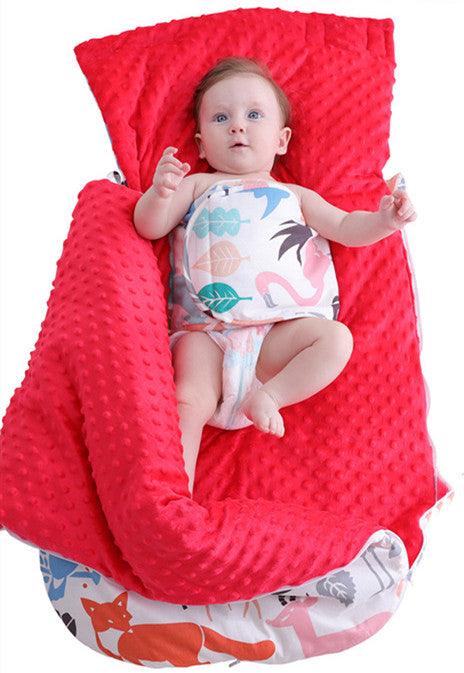 Newborn Baby Blanket Warm Fleece Stroller Cover Quilt - TOYCENT 
