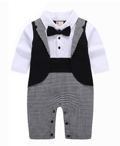 Boys' long-sleeved gentleman romper - TOYCENT 