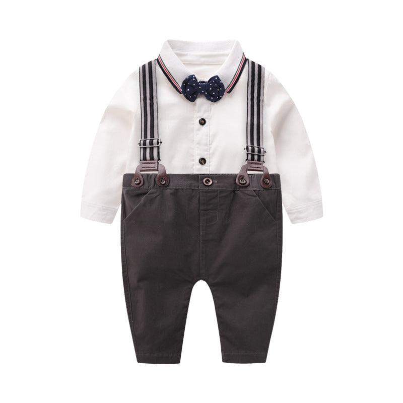 Baby bow tie gentleman suit clothes - TOYCENT 