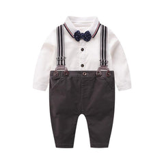 Baby bow tie gentleman suit clothes - TOYCENT 