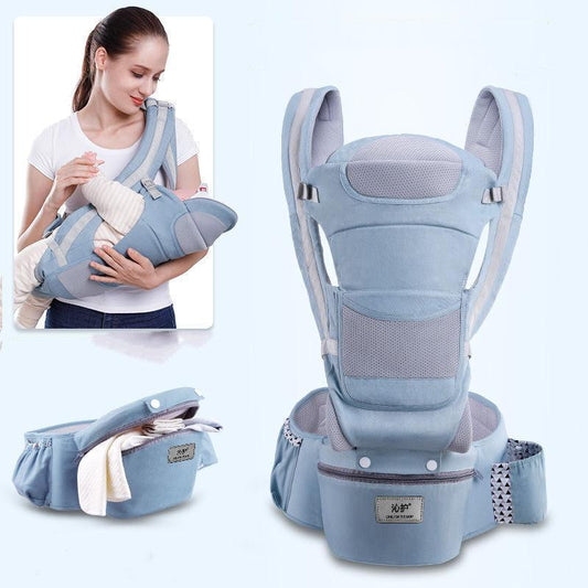 Ergonomic Baby Carrier Infant Baby Hipseat Carrier 3 In 1 Front Facing Ergonomic Kangaroo Baby Wrap Sling - TOYCENT 