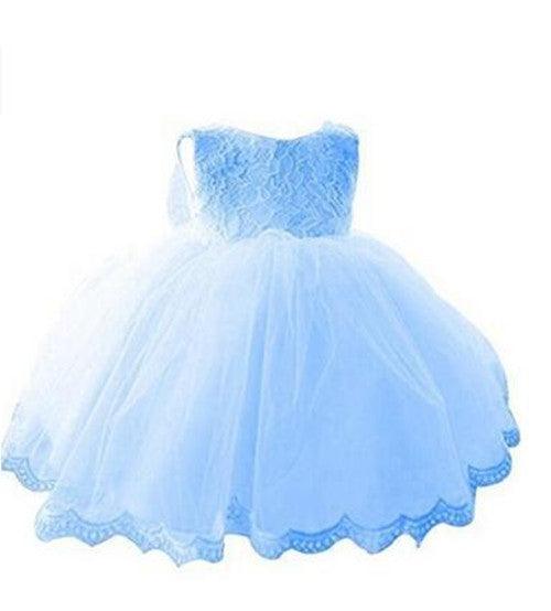 The new baby Bow Dress Dress Age 0-2 years old baby full moon child gauze skirt - TOYCENT 