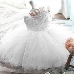 The new baby Bow Dress Dress Age 0-2 years old baby full moon child gauze skirt - TOYCENT 
