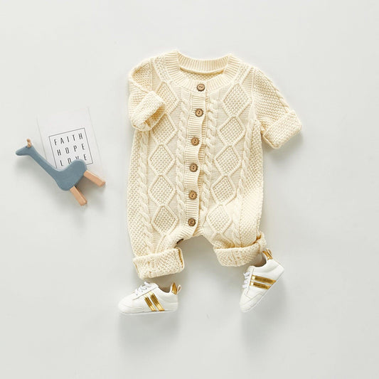 Baby cotton and woolen bodysuit - TOYCENT 