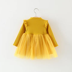 Autumn Girl Princess Dress Baby Girl Skirt Gauze Girl Children 0-1-2-3 Years Old Baby Girl Dress - TOYCENT 