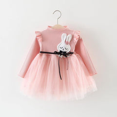 Autumn Girl Princess Dress Baby Girl Skirt Gauze Girl Children 0-1-2-3 Years Old Baby Girl Dress - TOYCENT 