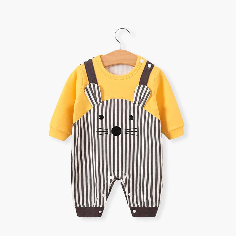 Cartoon Warm Cotton Baby Autumn Jumpsuit - TOYCENT 