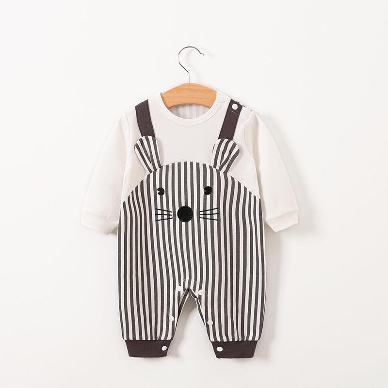 Cartoon Warm Cotton Baby Autumn Jumpsuit - TOYCENT 