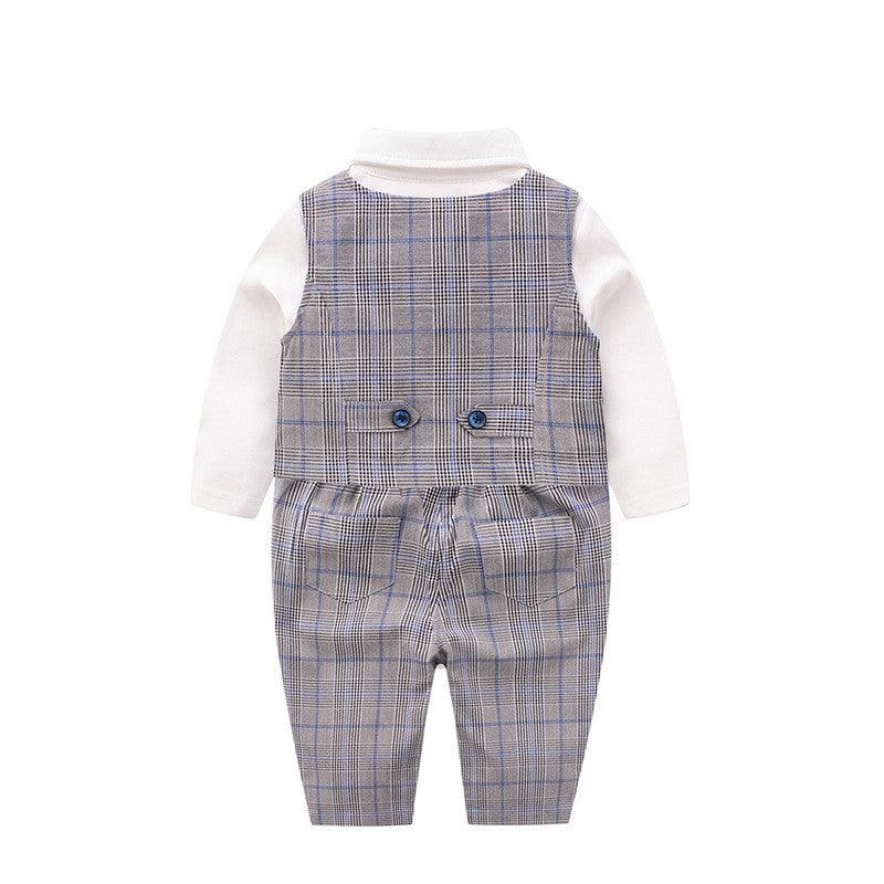 Boy's gentleman's dress one year old Jumpsuit - TOYCENT 