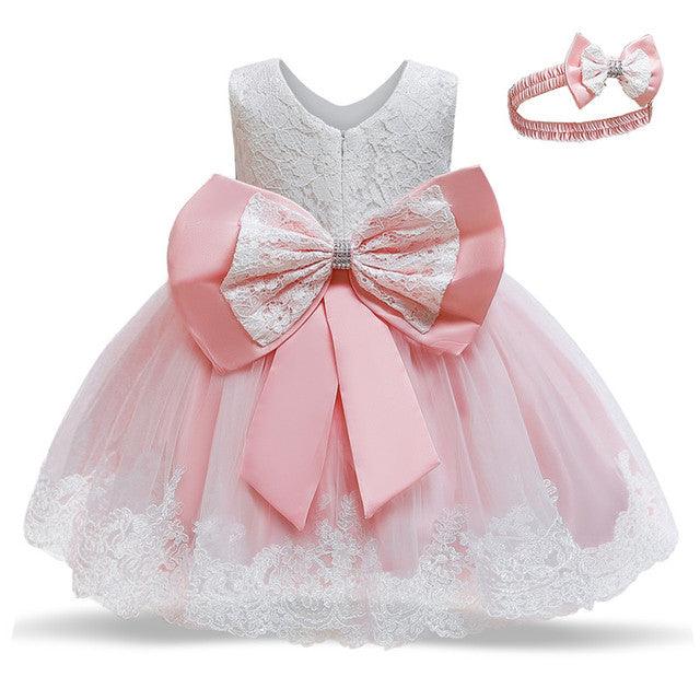 M Baby Girl Year Birthday Dress Newborn Christening Gown - TOYCENT 