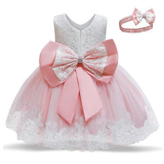 M Baby Girl Year Birthday Dress Newborn Christening Gown - TOYCENT 
