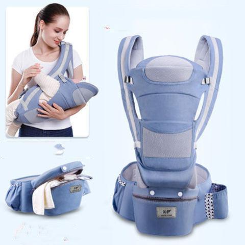 Ergonomic Baby Carrier Infant Baby Hipseat Carrier 3 In 1 Front Facing Ergonomic Kangaroo Baby Wrap Sling - TOYCENT 