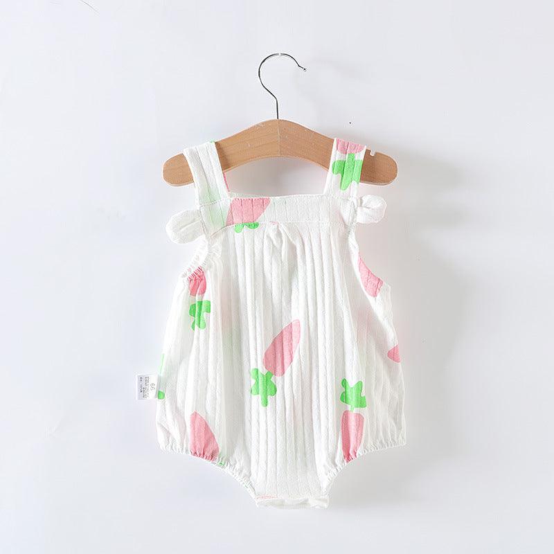 Baby Girl One-piece Dress Newborn Baby Triangle Romper - TOYCENT 