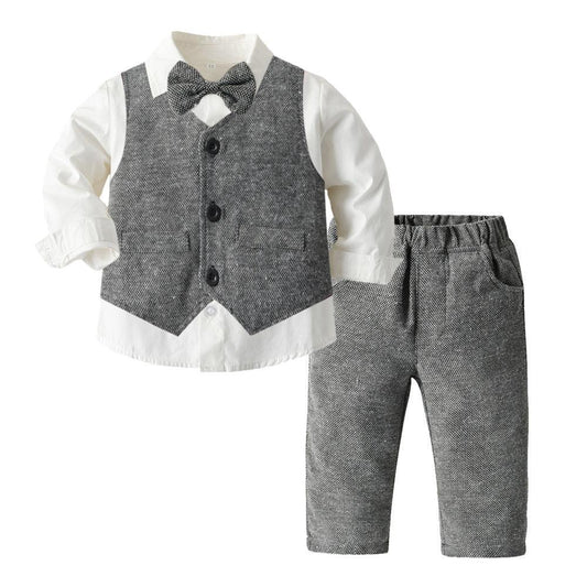 Boys Autumn Clothing Children's Suit Three-piece Set - TOYCENT 