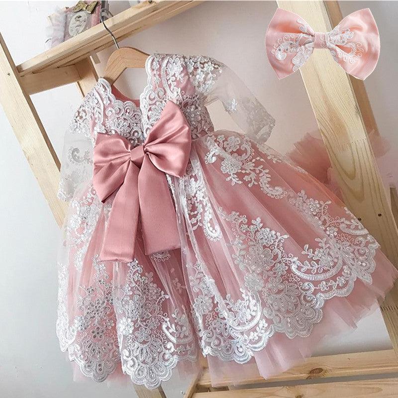 M Baby Girl Year Birthday Dress Newborn Christening Gown - TOYCENT 