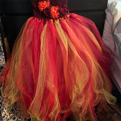 Fairy Puffy Net Dress Performance Dress