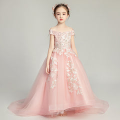 Atmospheric Dream Children Tail Princess Dress